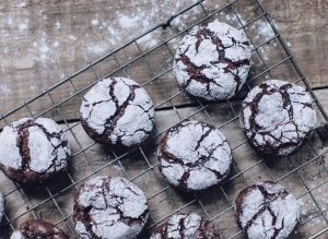 chocolate fudge crinkle cookies