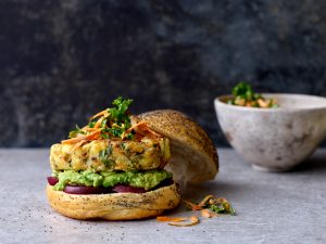 jersey royal and feta burgers