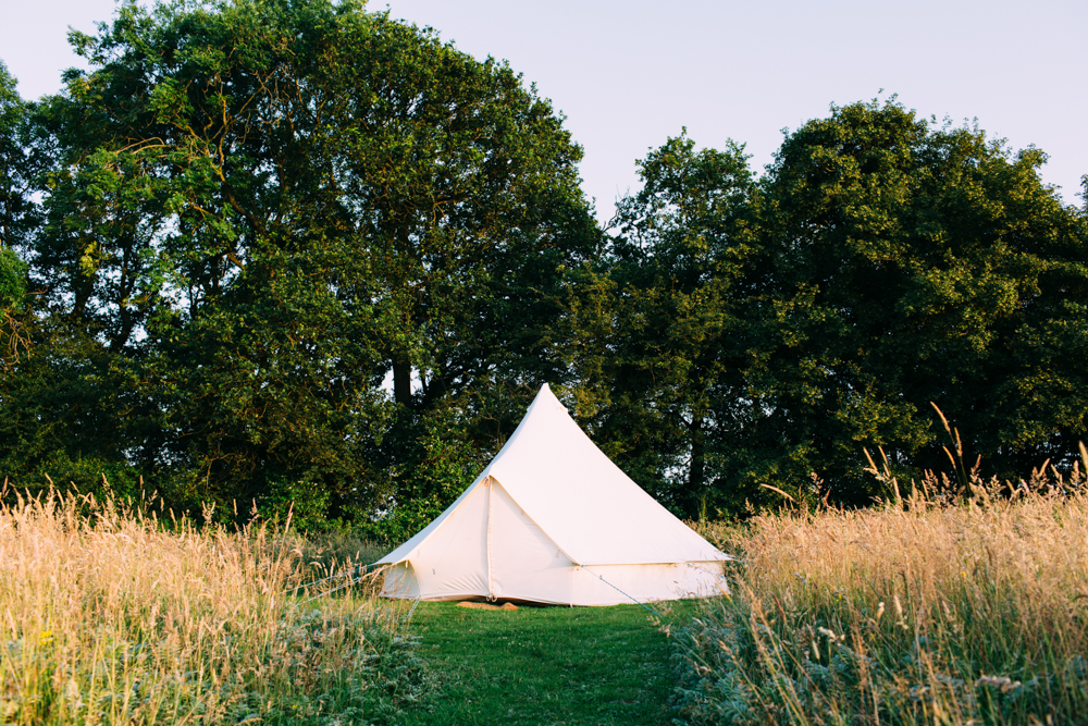 bell tents at macs farm ditchling