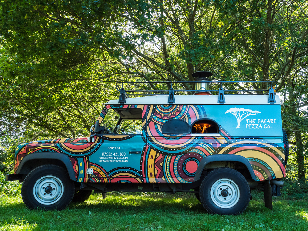 Safari Pizza Co Van