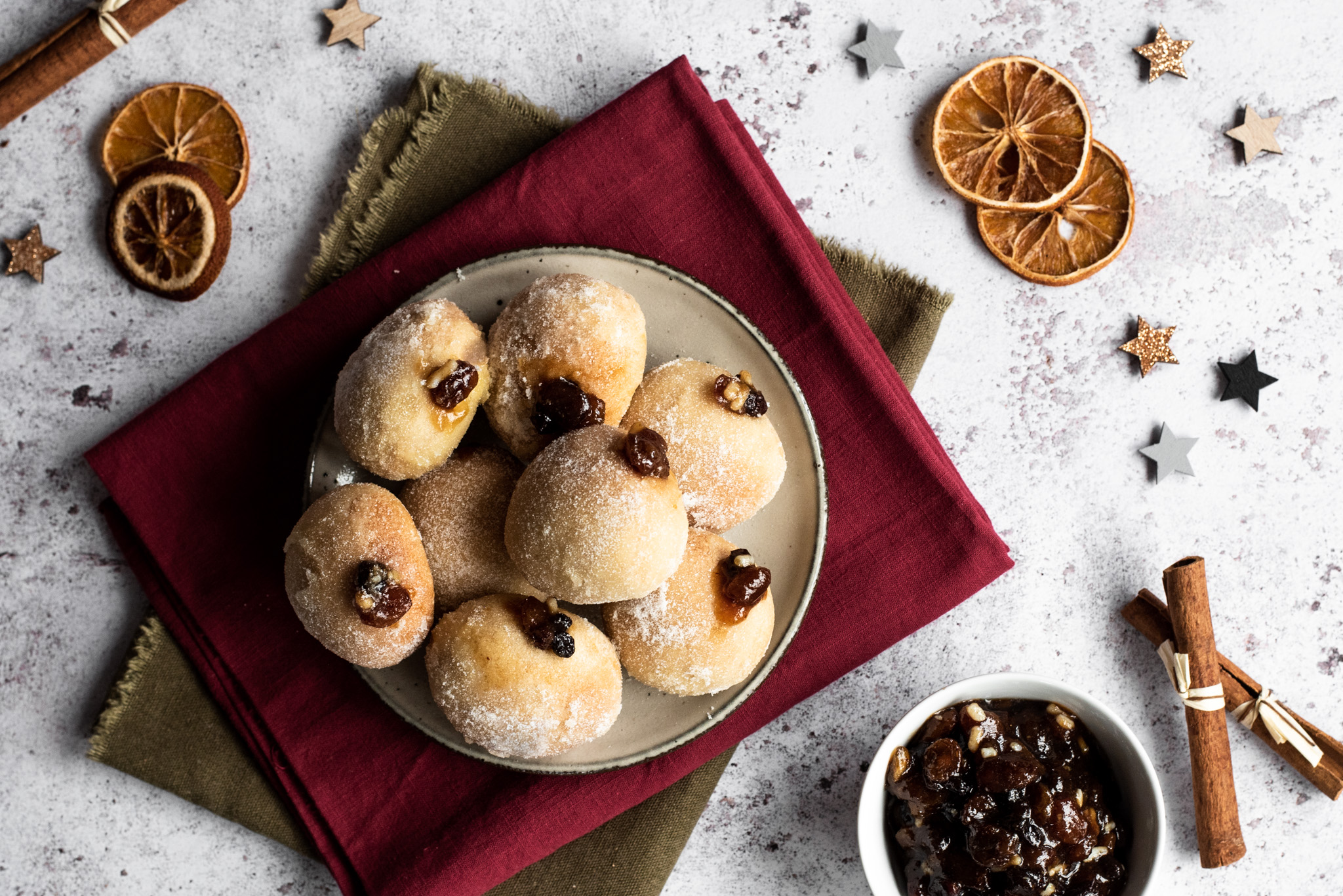 Mince Pie Doughnuts