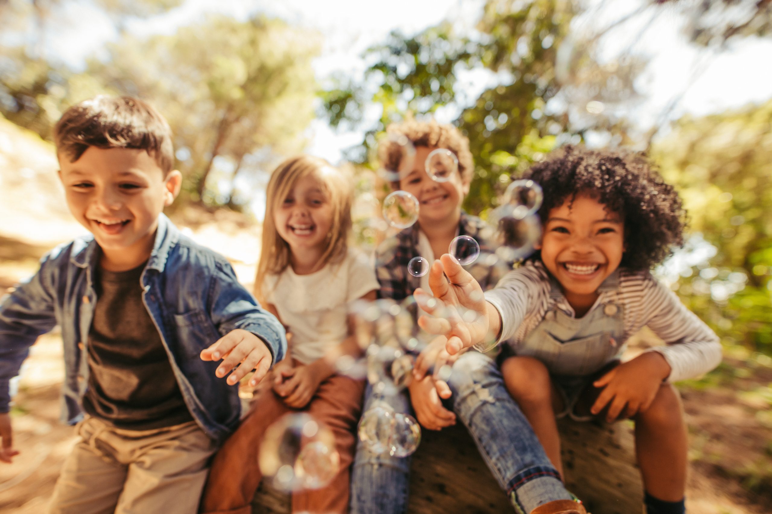 kids spending time outdoors